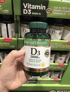 Natures Bounty自然之宝维生素D3 400粒