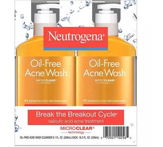 Neutrogena露得清祛痘洗面奶269ml*2