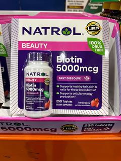 Natrol生物素5000mcg250粒 草莓味